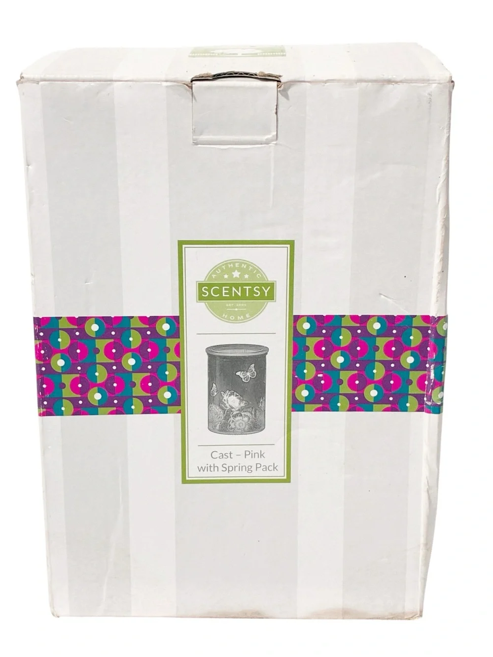 Scentsy Cast - Pink with Spring Pack Warmer New in Box Home Scent